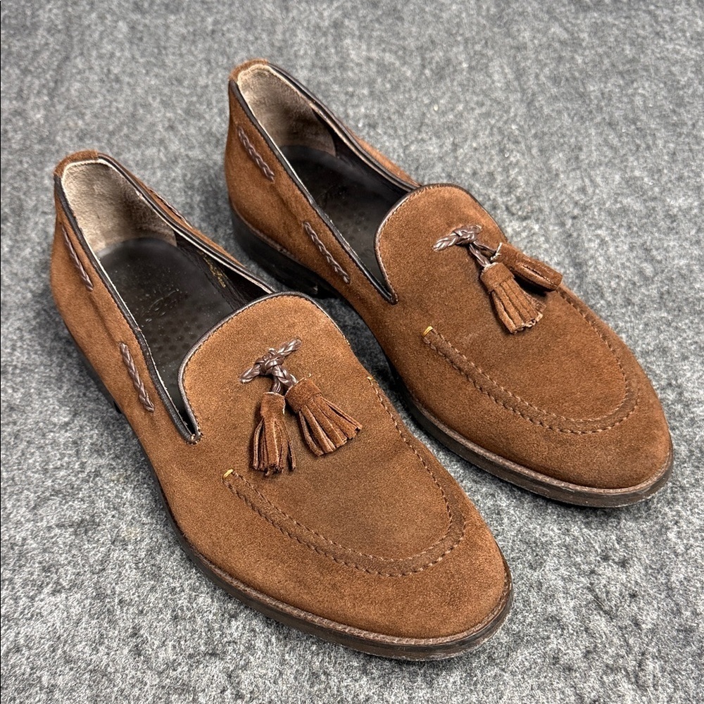 Velapais Elegant Brown Tassel Loafers for Men